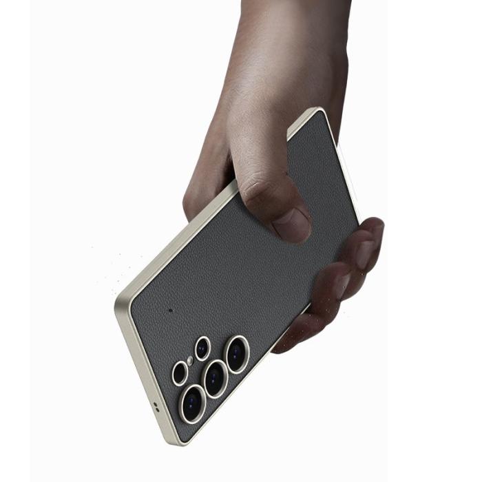 GKK - GKK Samsung Galaxy S25 Ultra Fodral Skin Touch PU + TPU - Silver
