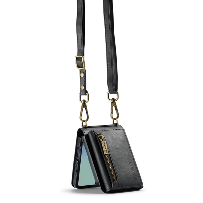 DG.MING - DG.MING Galaxy Z Flip 7 Mobilskal RFID Blocking M5 - Svart
