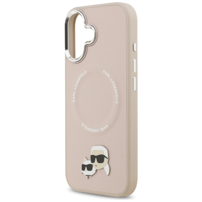 KARL LAGERFELD - Karl Lagerfeld iPhone 17 Mobilskal MagSafe Karl Och Choupette Pins