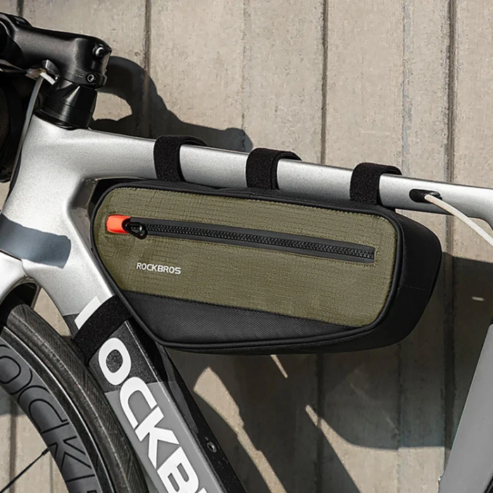 Rockbros - Rockbros Cykelväska för Ram 1,7 L - Grön/Svart