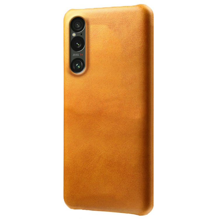 Sony Xperia 1 VII Mobilskal Calfskin Texture PU-Läder - Orange | 2353 | AlltMobil