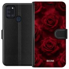 iSecrets - Pl&aring;nboksfodral till Samsung Galaxy A21s med Crimson Rose