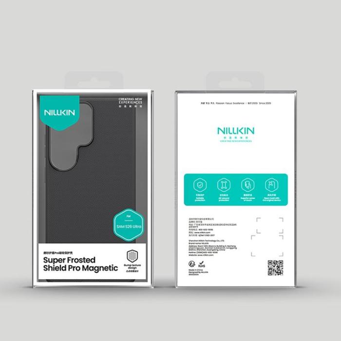Nillkin - Nillkin Mobilskal för Galaxy S26 Ultra MagSafe Super Frosted Shield Pro - Svart