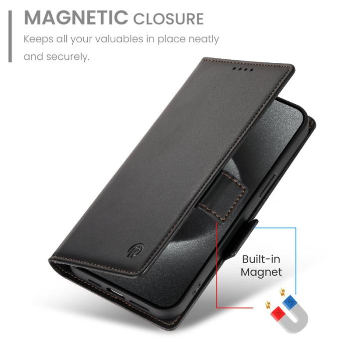 OEM - Samsung Galaxy S26 Fodral Konstläder Ställfodral - Svart