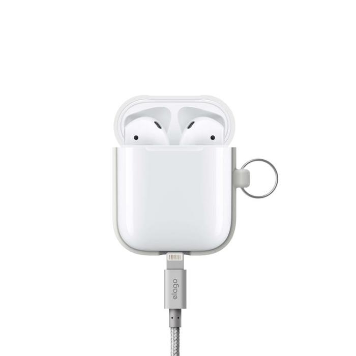 Elago - ELAGO Skyddsväska För Airpod med Hängare - Vit