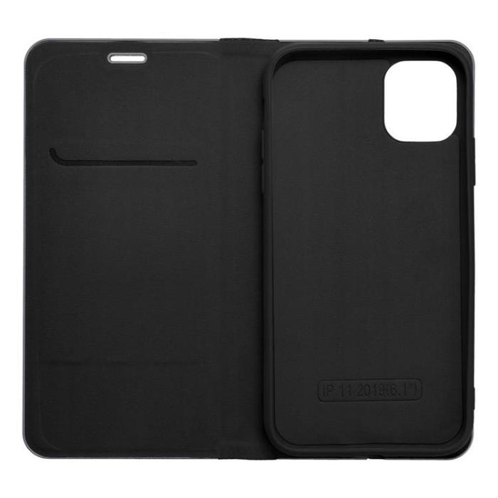 OEM - iPhone 16 Plånboksfodral Luna Carbon - Svart