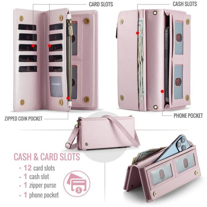 Caseme - CASEME Me10 Crossbody Väskor Zipper - Rosa