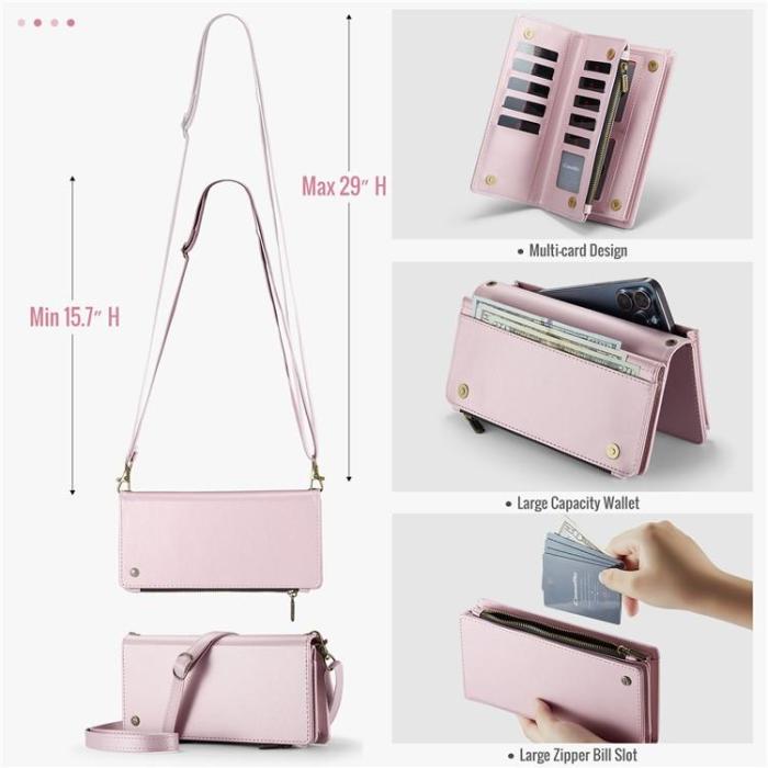 Caseme - CASEME Me10 Crossbody Väskor Zipper - Rosa
