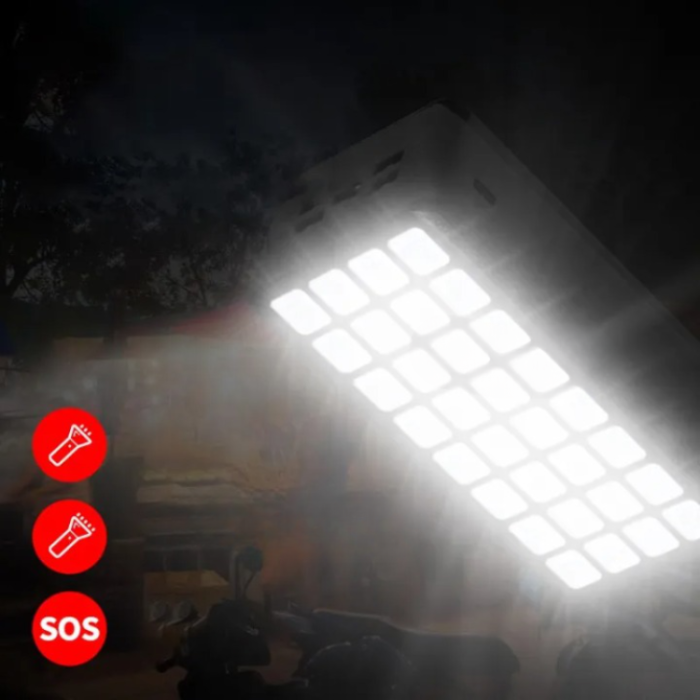A-One Brand - Powerbank 50000mAH med 32-LED Camping Light - Svart