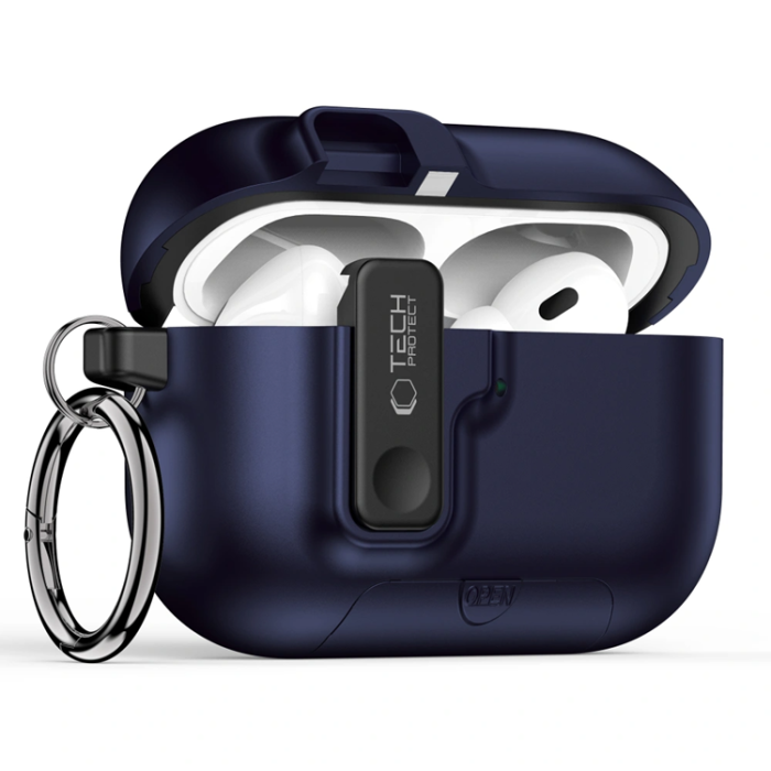 Tech-Protect - Tech-Protect Apple Airpods Pro 3 Skal Slim Hook - Marinblå