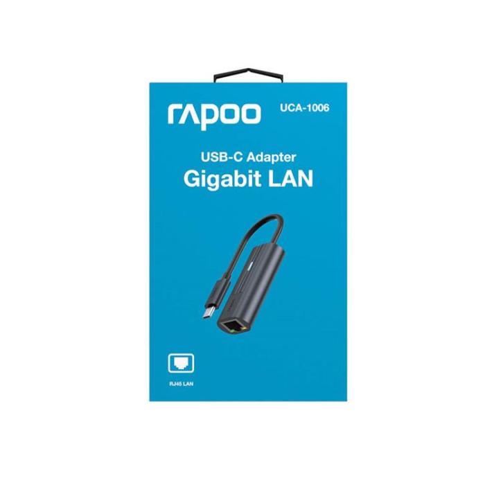 Rapoo - RAPOO Adapter UCA-1006 USB-C to Gigabit LAN