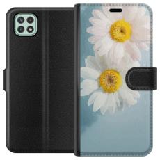 iSecrets - Plånboksfodral till Samsung Galaxy A22 5G med Sommarblommor