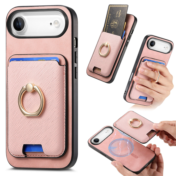 iPhone Air Mobilskal MagSafe Korthållare Kickstand - Roséguld | 2353 | AlltMobil