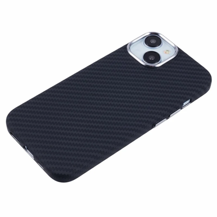 A-One Brand - iPhone 15 Mobilskal Magsafe Aramid Fiber - Svart