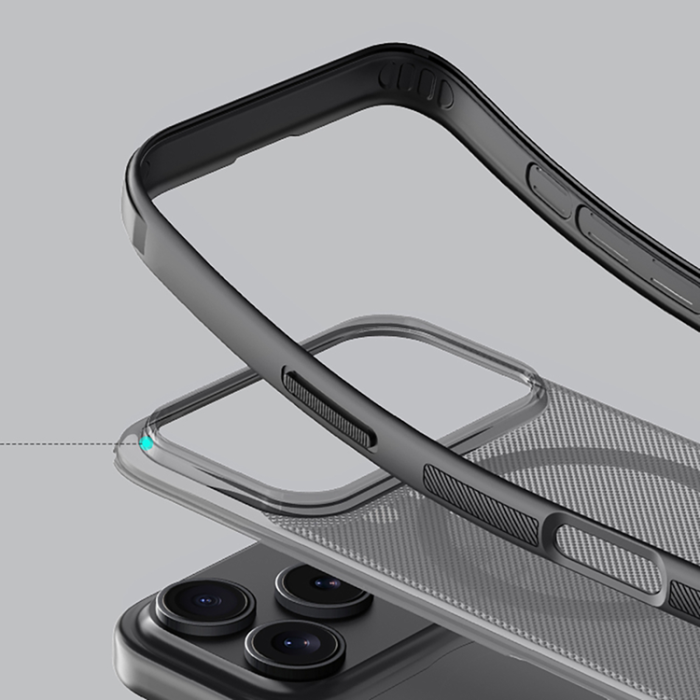 Nillkin - Nillkin iPhone 17 Pro Mobilskal MagSafe Super Frosted Shield Pro - Svart