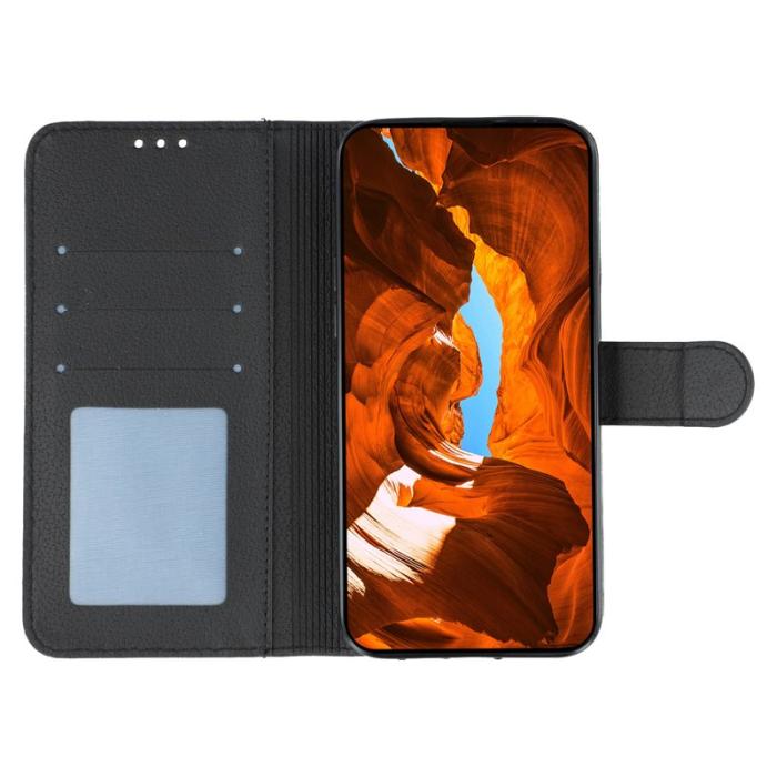 OEM - Samsung Galaxy S26 Fodral Konstläder Med Fjädertryck - Svart