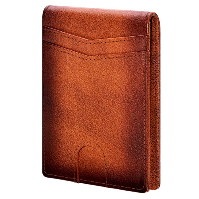 BANYANU - BANYANU Plånbok för Herrar Äkta Läder RFID Blocking N2039M