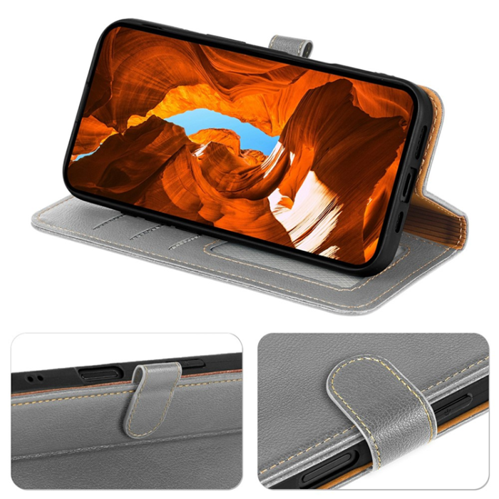 A-One Brand - OnePlus 15 Plånboksfodral RFID Blocking Litchi Läder