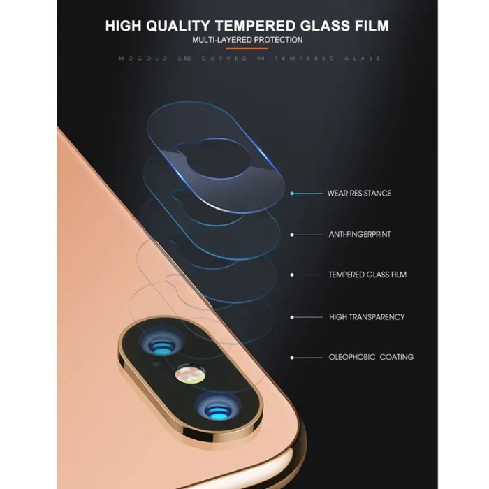 SiGN - Mocolo iPhone XS Max Kameralinsskydd i Härdat Glas