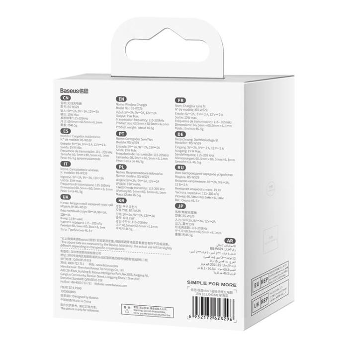 BASEUS - Baseus MagSafe Trådlös Laddare Simple Mini3 - Blå