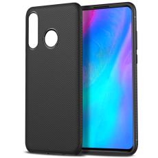 A-One Brand - Twill Texture Flexicase Skal till Huawei P30 Lite - Svart
