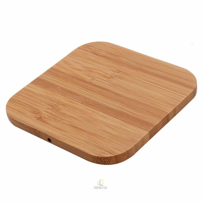 A-One Brand - Wooden QI Trådlös Laddare - Square