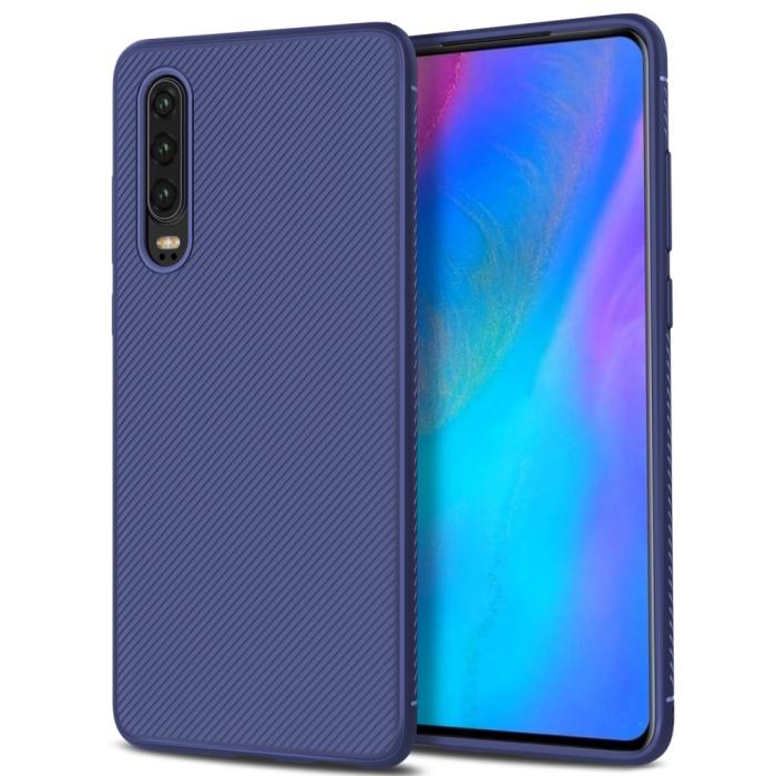 OEM - Twill Texture Flexicase Skal till Huawei P30 - Blå
