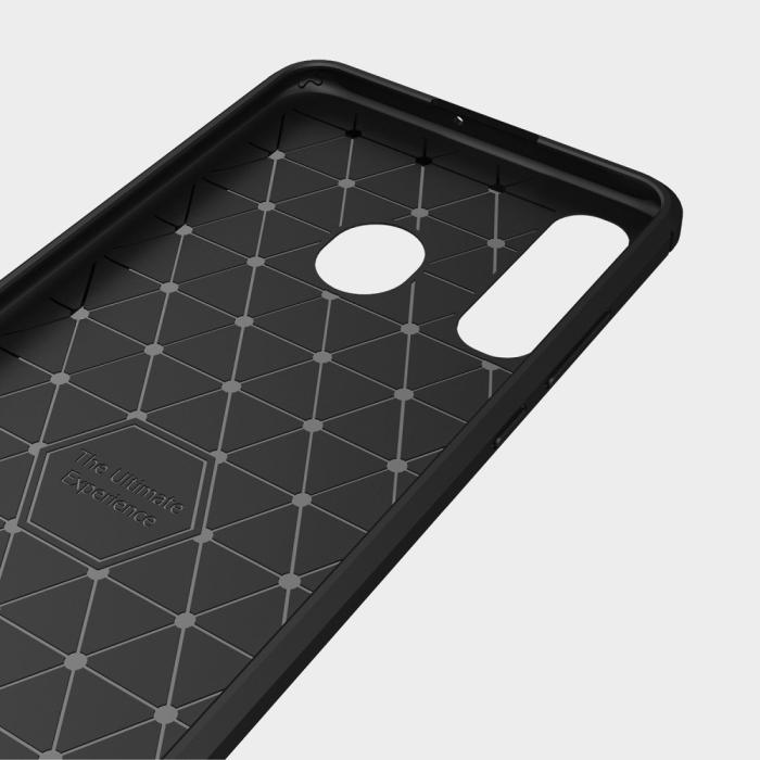 A-One Brand - Carbon Brushed Mobilskal till Huawei P30 Lite - Svart