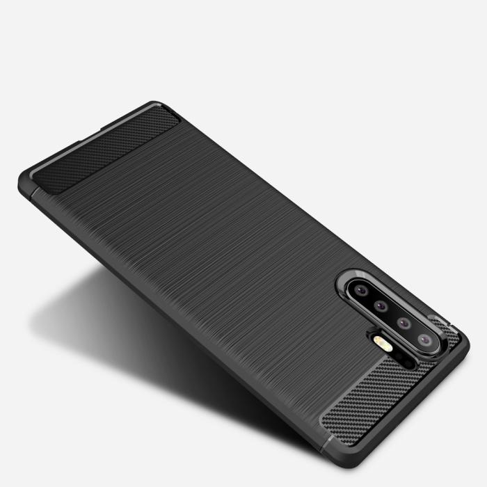 A-One Brand - Carbon Brushed Mobilskal till Huawei P30 Pro - Svart