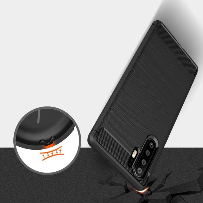 A-One Brand - Carbon Brushed Mobilskal till Huawei P30 Pro - Svart