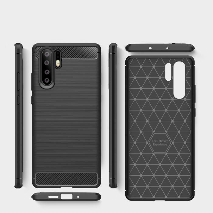A-One Brand - Carbon Brushed Mobilskal till Huawei P30 Pro - Svart