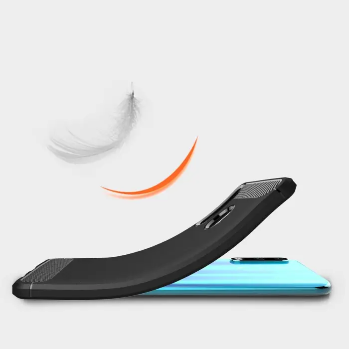 A-One Brand - Carbon Brushed Mobilskal till Huawei P30 Lite - Svart