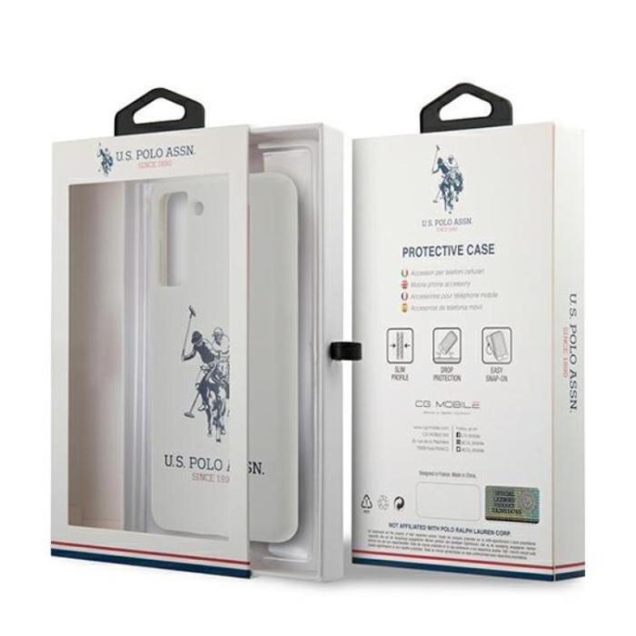 US Polo - US Polo Silicone Logo Skal Galaxy S21 - Vit