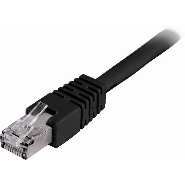 DELTACO F/UTP Cat6 patchkabel 0.3m, svart | 1867 | AlltMobil