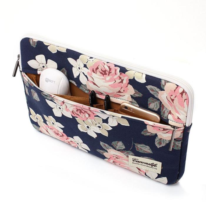 UTGATT - CANVASLIFE Datorfodral Laptop 13-14 - Navy Rose