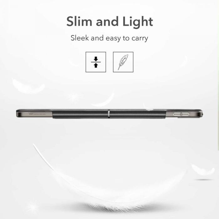 UTGATT5 - ESR - Ascend Trifold & Härdat Glas iPad Pro 12.9 2021 - Grå
