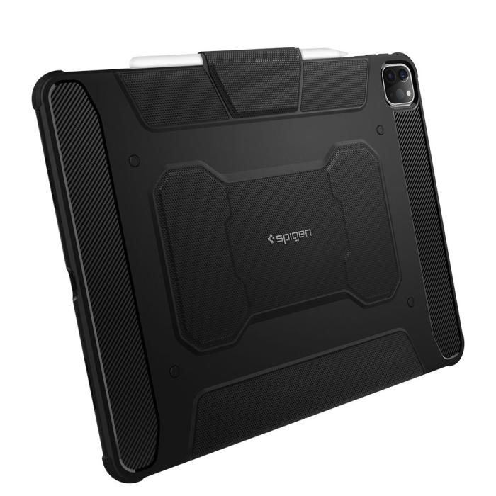 UTGATT - Spigen - Rugged Armor Pro Fodral iPad Pro 12.9 (2021/2022) - Svart