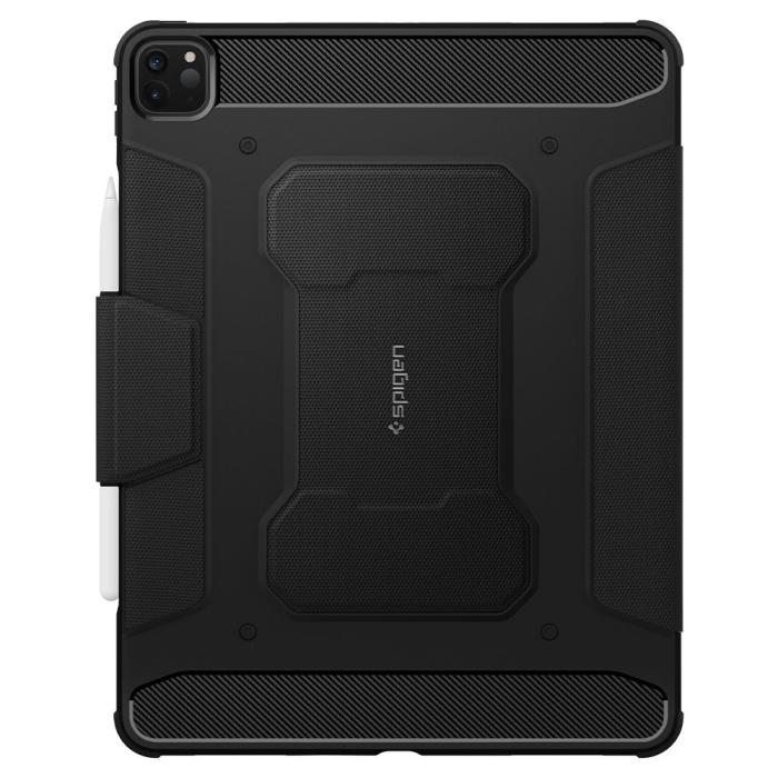 UTGATT - Spigen - Rugged Armor Pro Fodral iPad Pro 12.9 (2021/2022) - Svart