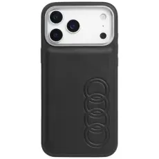 Audi - Audi iPhone 17 Pro Max Mobilskal MagSafe TT Syntetiskt Läder - Svart