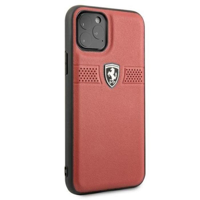 Ferrari - Ferrari iPhone 11 Pro Skal Off Track Läder - Röd