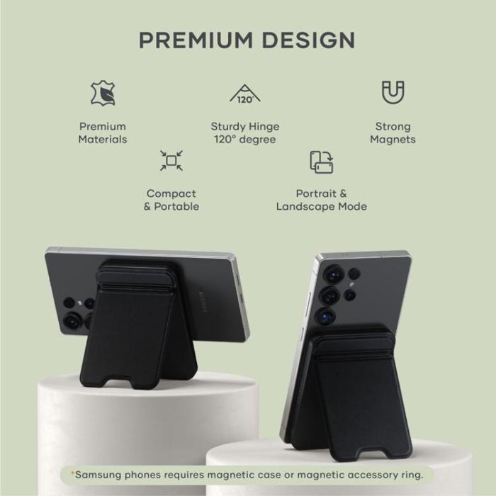 Satechi - Satechi Qi2 MagSafe Powerbank 5000mAh med Stativ - Svart