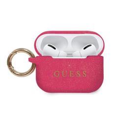 Guess - Guess Silicone Glitter Skal AirPods Pro - Rosa