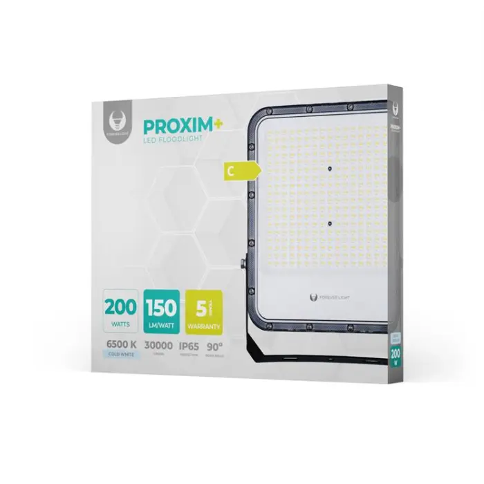 Forever Light - Forever Strålkastare LED PROXIM+ 200W 6500K 30000lm 230V IP65