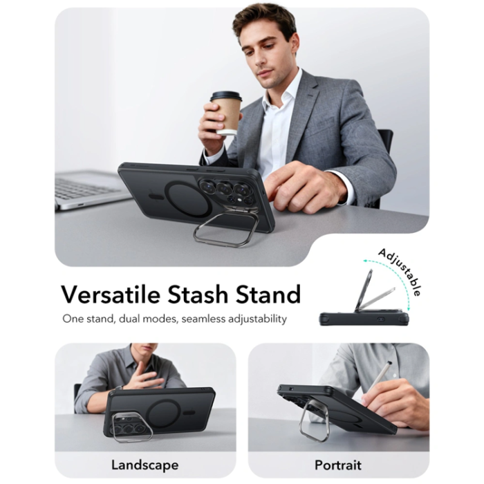 ESR - ESR Mobilskal För Galaxy S26 Ultra Magsafe Classic Hybrid Kickstand