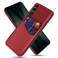A-One Brand - Sony Xperia 1 VII Mobilskal med Korthållare Kickstand - Röd