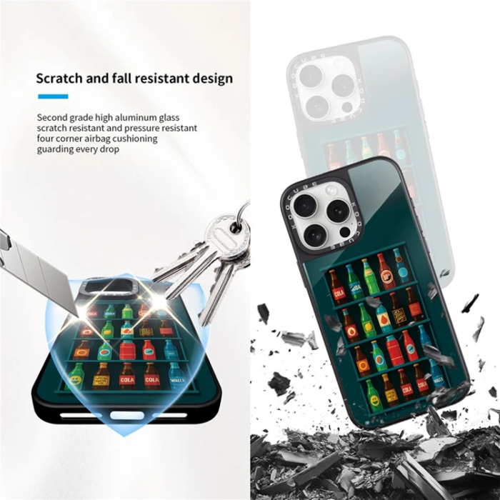 A-One Brand - iPhone 15 Pro Mobilskal MagSafe Aluminium Silikon