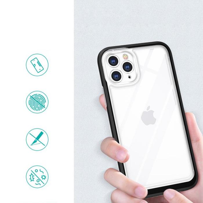 OEM - iPhone 11 Pro Max Skal Clear 3in1 - Svart