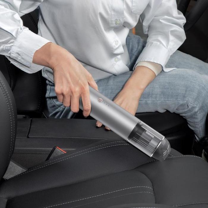 BASEUS - Baseus A3 Trådlös Bildammsugare 135 W 15000 Pa - Silver