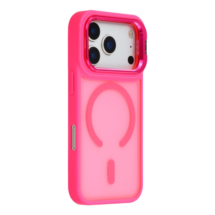 A-One Brand - iPhone 17 Pro Mobilskal MagSafe Lins Kickstand - Rosé