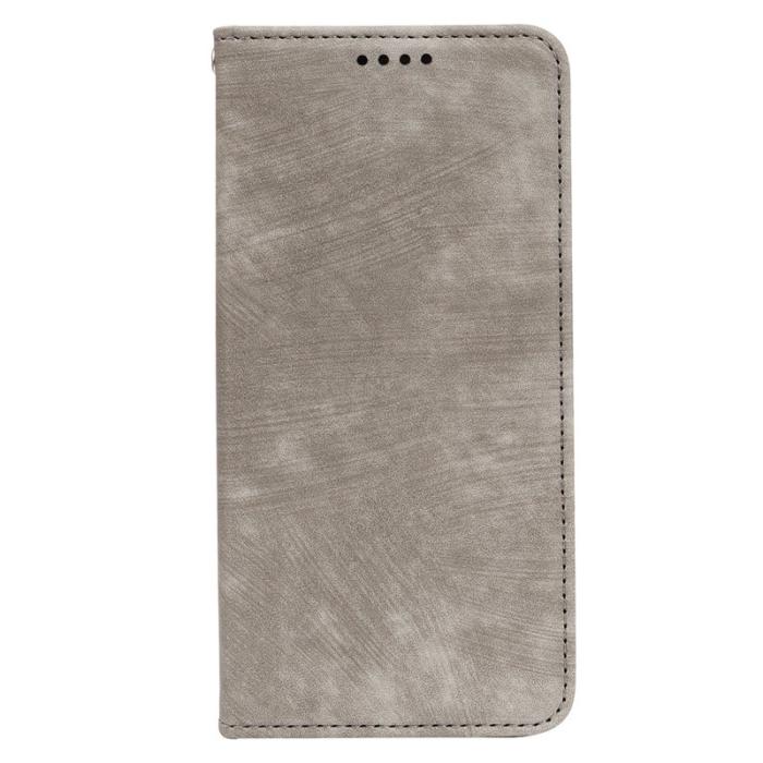 OEM - Samsung Galaxy A37 Fodral Äkta Läder Magnetiskt Skydd - Grå